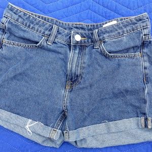 Denim & Denim Blue Jean Shorts - Size 6